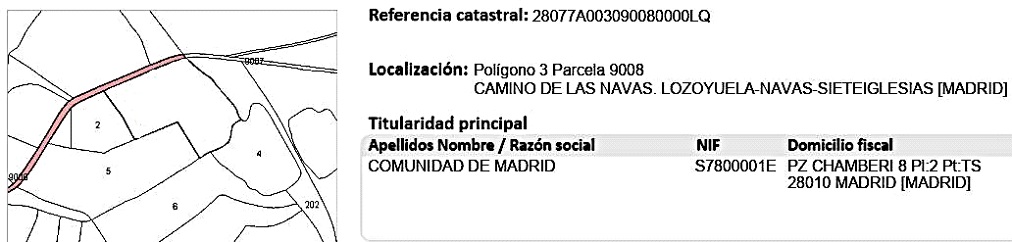 Las Navas de Buitrago,M-913,Ayuntamiento de Lozoyuela-Navas-Sieteiglesias,Carretera de Las navas,AVP,Urbanismo,Lozoyuela