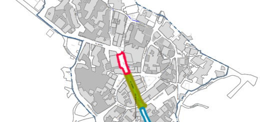 obras avenida comercio peatón peligrosidad