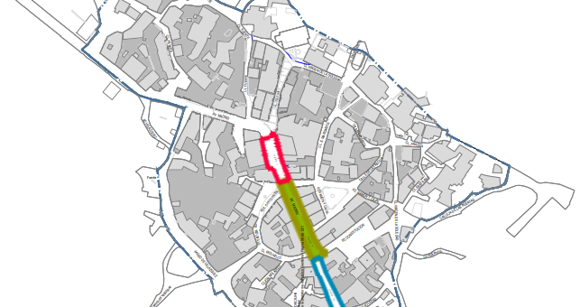 obras avenida comercio peatón peligrosidad